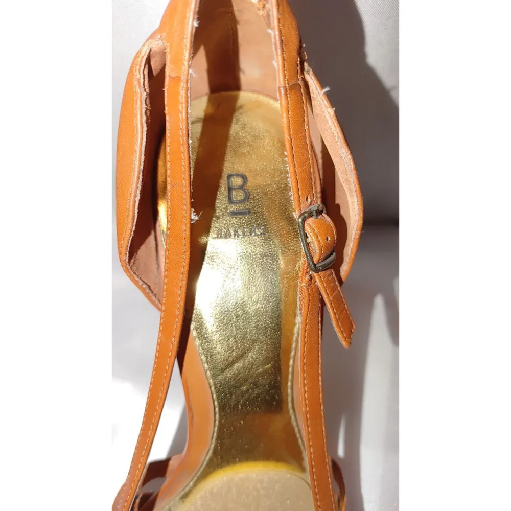 Bakers Melanie Peep Toe Woven Heels Size 9.5